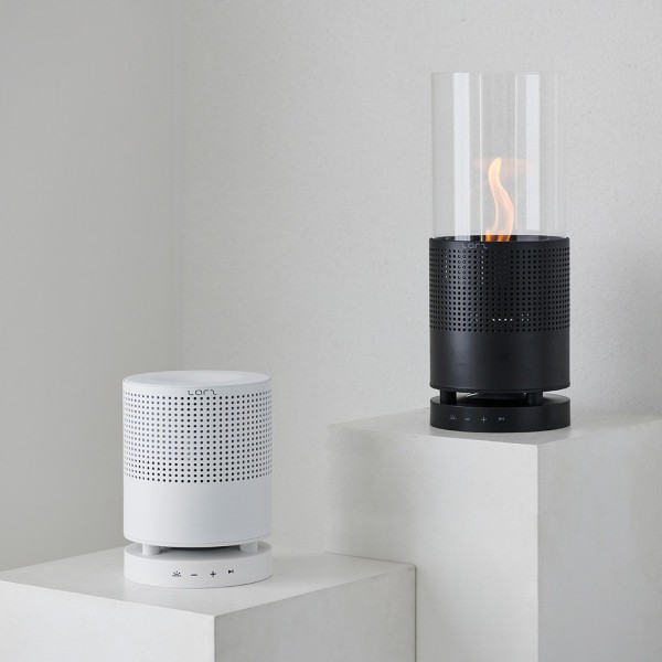 [라르츠] 감성캠핑 불멍 블루투스 스피커+점화기+고체연료2p [ LARZ-E12BLK ] [색상 메모필]